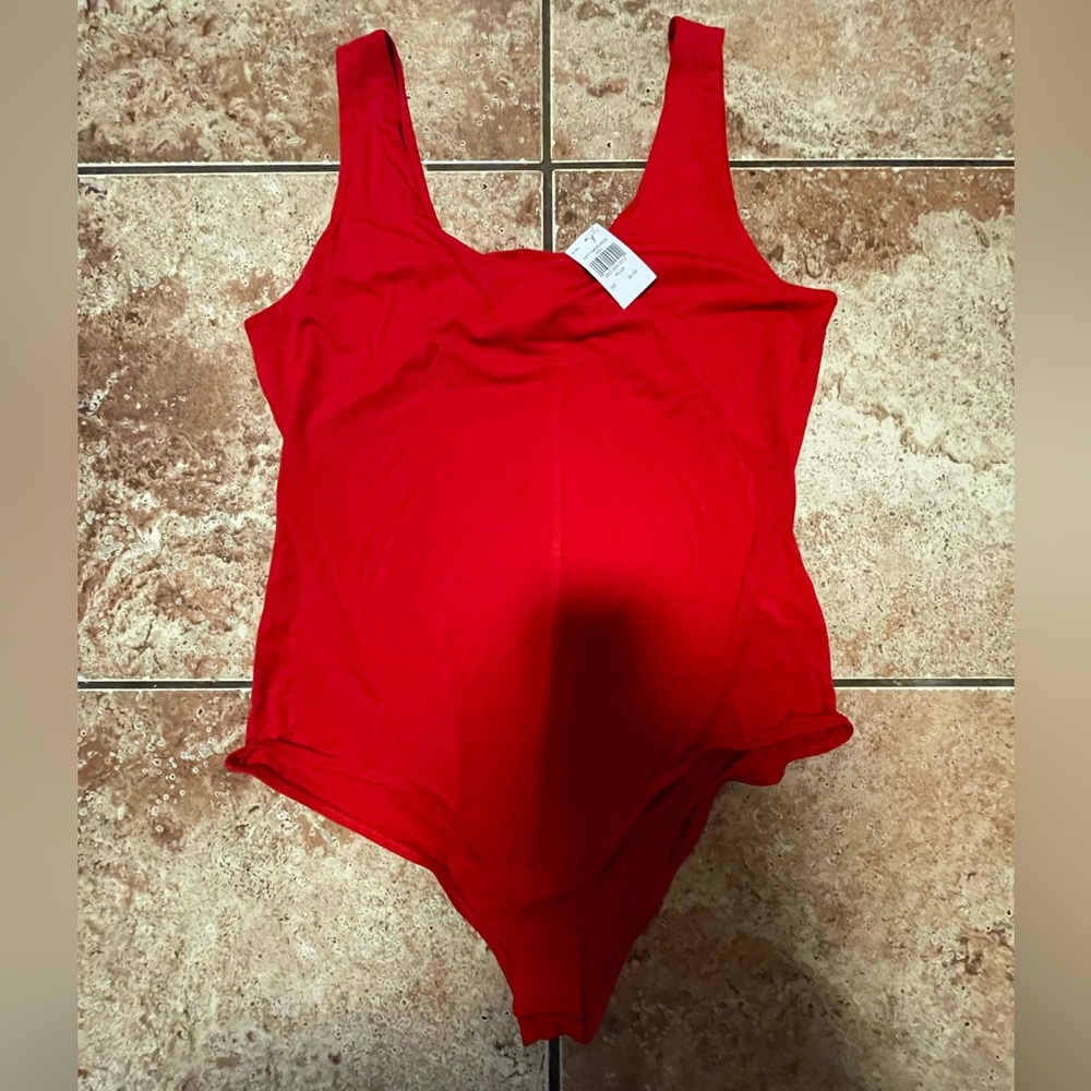 Ambiance Red Women’s Bodysuit: Size 1X